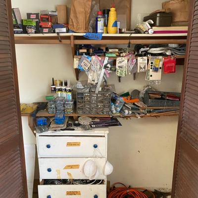 Mystery Lot Of Tools & Hardware - Workshop Storage & Tools