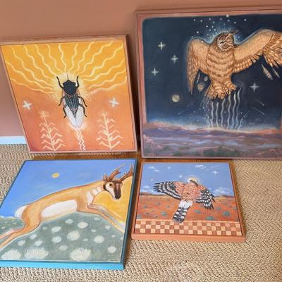 Original Surreal Animal Paintings 