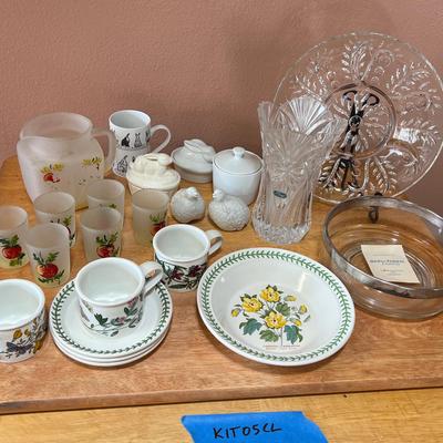 Crystal, Vintage Glassware, And Portmerion 