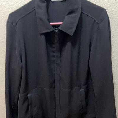 Tanjay Black Lightweight Zip-up Jacket - Size 8