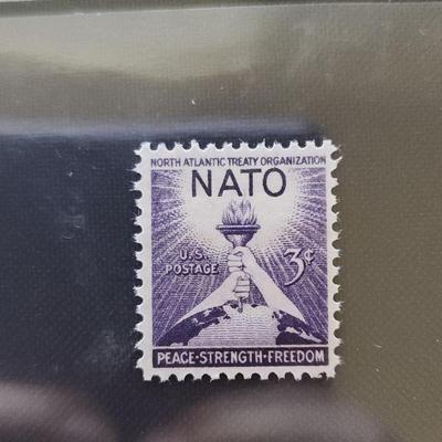 Set Of 11 - US 3¢ Military Theme Stamps: NATO, Army, Navy, National Guard, Women In Armed Forces 