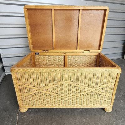 Pier One - Large San Angelo Collection Rattan Storage Chest 