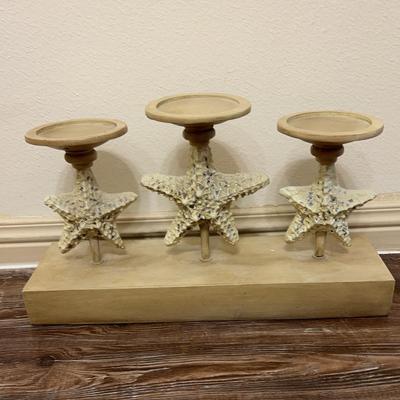 Starfish Sea Shell Candle Holder 