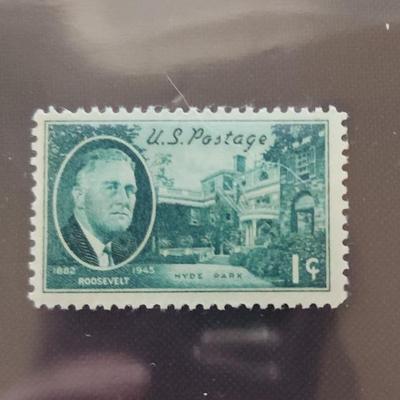 (5) US Stamps, Set Featuring FDR President Roosevelt, 1, 2, 3, 5 cents