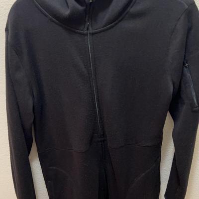 Tek Gear Black Warm Zip-up Long Sleeve Fleece Jacket - Size L