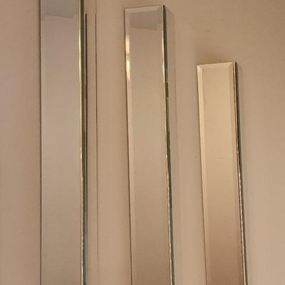 3 Piece Large Mirrored Wall Art