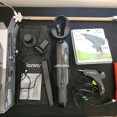 Electronics: IonVac Cordless Vacuum, Mini Glue Gun, Handheld Grabber, 2 Flashlights