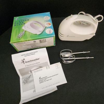 Toastmaster 6-Speed Hand Mixer, White