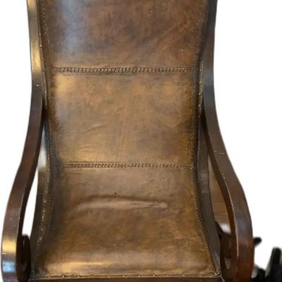 Antique  Leather Armchair