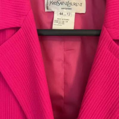Yves Saint Laurent Pink Blazer Suite