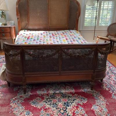 Antique Can Bed Frame and Mattress