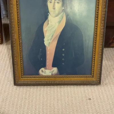 Antique Portrait in Gold Frame
