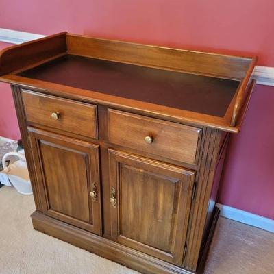 Dry Sink Sideboard Solid Wood With Inlay Top 