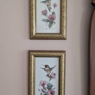 Framed Hummingbird Art Set Of 4
