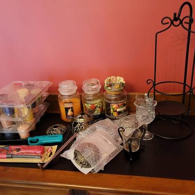 Candle Lot - Yankee Candle and Others - Candles, Candle Holders, Toppers, and Lighters 