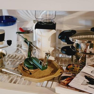 Kitchen Utensils Lot Pressure Cooker, Apple Peeler, and More  Vintage To Modern 