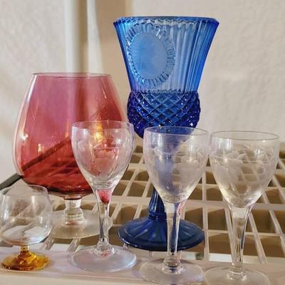 Clear and Colored Glass Mixed Lot
