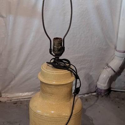 Mid Century Vintage Large Hand Thrown Ceramic Table Lamp