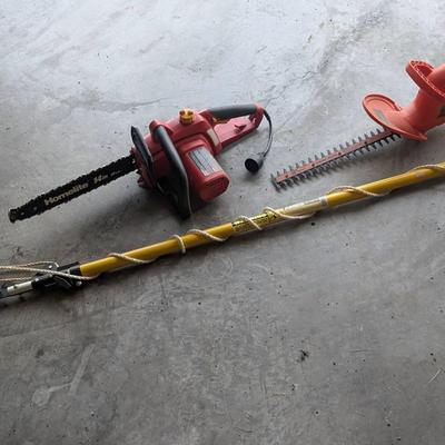Timmer Trio - Small Chainsaw, Hedge trimmer And Tree Trimmer 