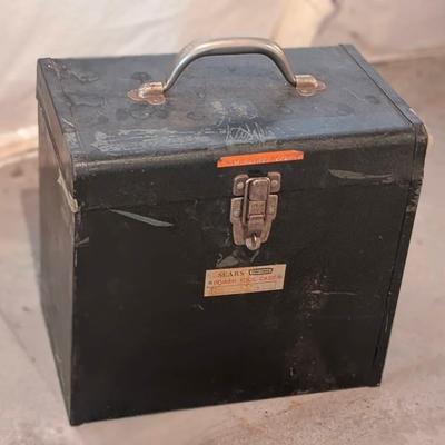 Sears Craftsman Vintage Tool Box And Tools