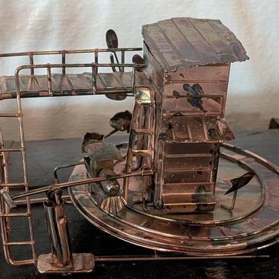Berkeley Designs Vintage Copper Rotary Train Music Box