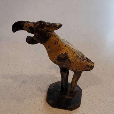 Parrot Figural Cast Iron Bottle Opener Antique
