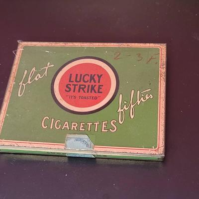 Lucky Strikes Cigarette Case Antique 