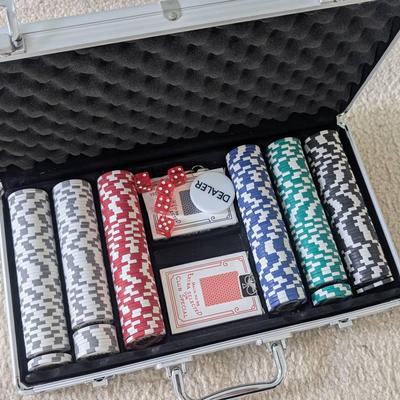 Poker Chip Set In Case