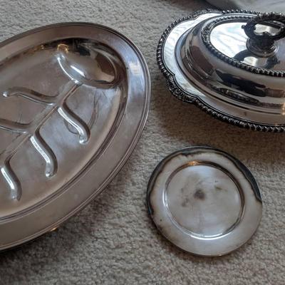 Silver Plated Serving Platters Collection