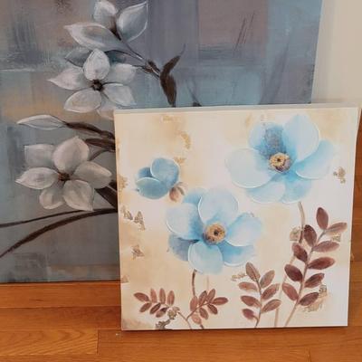 "Poppies Three" by Hristova, Albena and "Graceful Narcissus" by Sandra Smith - 2pc Lot Floral Prints
