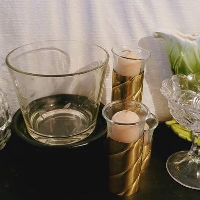 Candle Holders, Vases, and Decor Lot - Vintage EAPC, Haeger, and  More