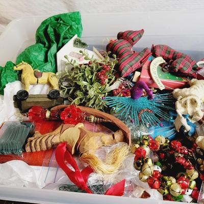 Christmas Decor Ornaments Lot - Glass, Wood, &:Resin Many Designers