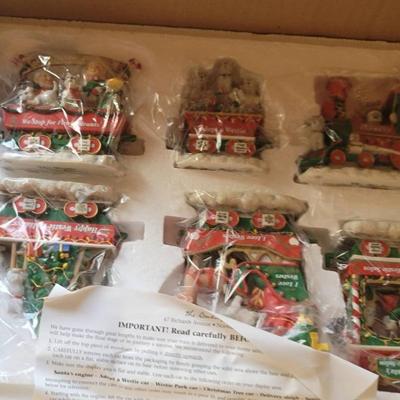 Christmas Decor - Danbury Mint, Westie Dog, and Train 
