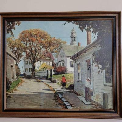 Provincal New England Style Town Print 