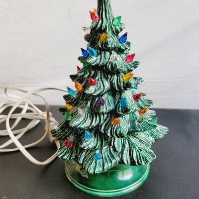 Christmas Decor - Ceramic Light Up Christmas Tree 