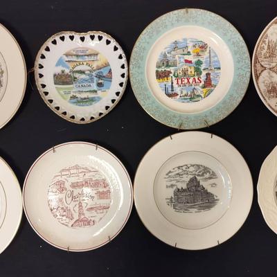 Set Of 8 Vintage Collectible Decorative Art Plates
