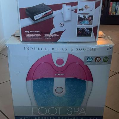 Conair Foot Spa & Drongo Voice Alert Detection System