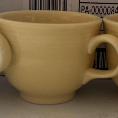 Fiestaware Coffee Cups Orange Colored 3 Cup Set