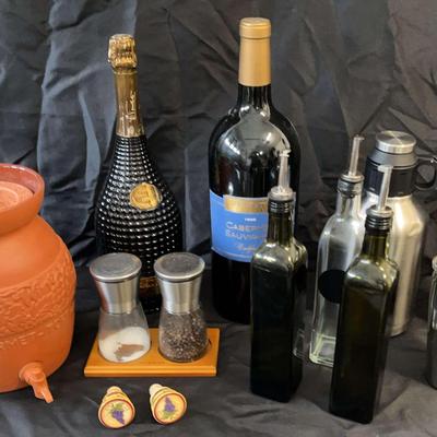 Assortment Of Beverage Decanters And Containers
