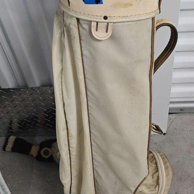 Set Of Golf Clubs By Powerbilt & More In a Carrying Bag