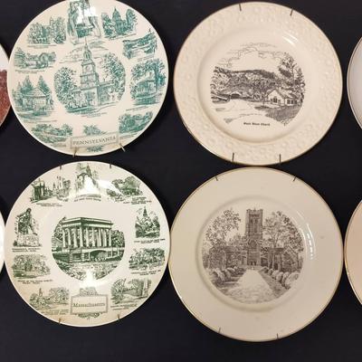 Group Of 8 Vintage Collectible Decorative Art Plates