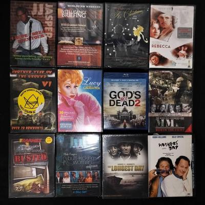 Collection Of 12 Sealed DVD And Blu-ray Movies