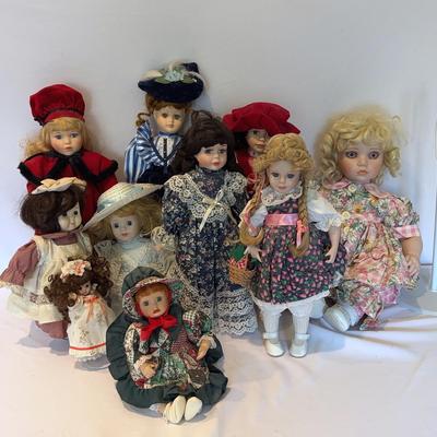 Various Porcelain Dolls Lot 1