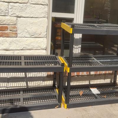 Lot Of Two Lightweight Plastic Shelves Keter