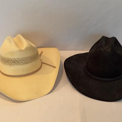 Two Resistol Self-conforming Men’s Western Wear Hats