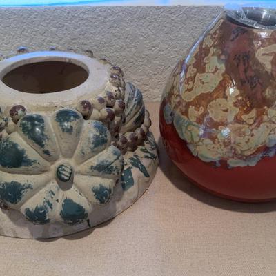 Ceramic Fire Pot And Handcrafted Pottery Piece