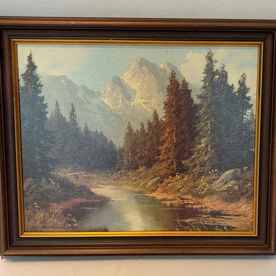 Landscape Paiting On Hard Board