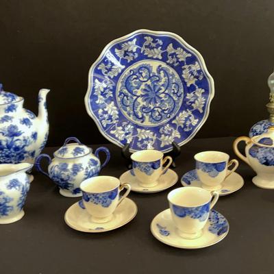 Blue And White Service