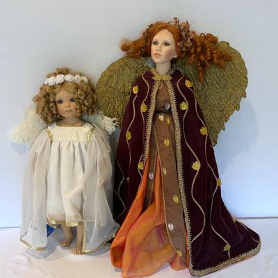Sheena Easton Skylar Grace Fall Angel And Angel Of Music Porcelain Dolls By Seymour Mann