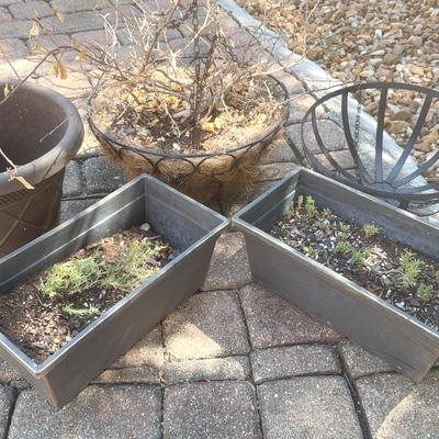 Lot Of Five Planters Ready For Your Green Thumb!